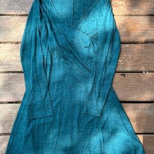 Teal Long Sleeve Dress